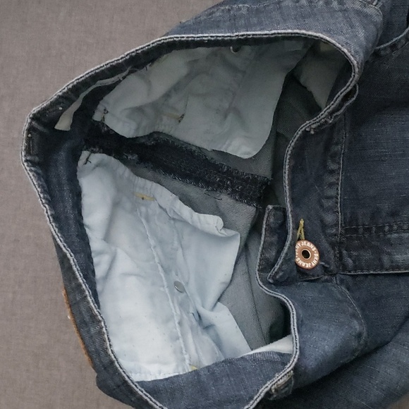 DKNY Ruched skirt women's sz 3 jean unique ruched back 5" back slit Sexy… - Picture 14 of 16